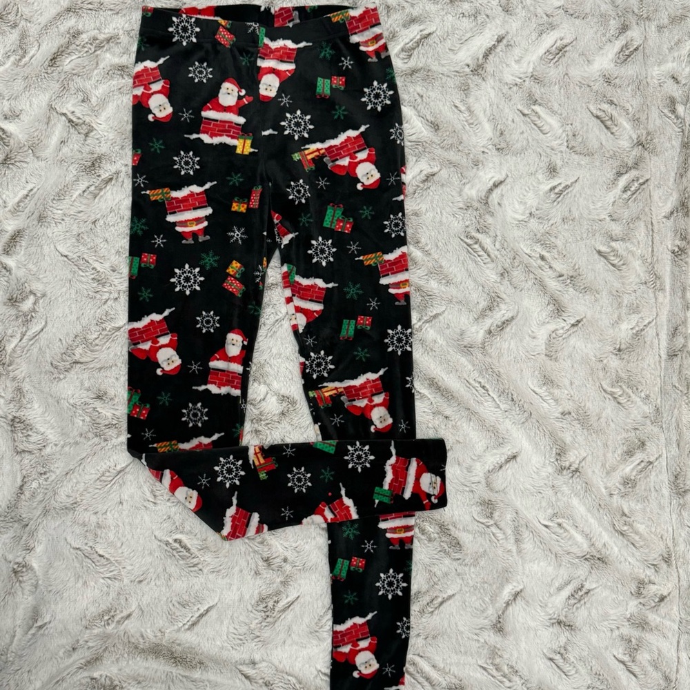 Nobo Santa Christmas leggings. Size small.